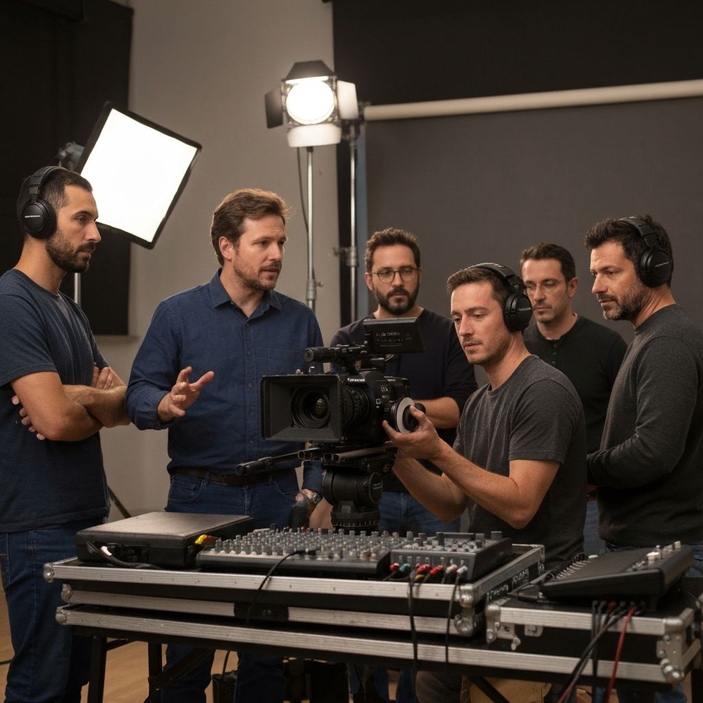 Zespół MD9 Studio podczas realizacji produkcji wideo